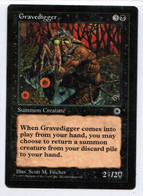 MAGIC The GATHERING  "Gravedigger"---PORTAL (MTG--107-7) - Autres & Non Classés