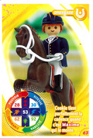 CARTE CARREFOUR, PLAYMOBIL N° 63 - EQUITATION, DRESSAGE, MAXIME, 2021, GEOBRA - Andere & Zonder Classificatie