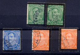 JUGOSLAWIEN 1934 Tod Von König Alexander, 50 Pa. Paar Und 3,50 U. 4 Din, ABARTEN - Imperforates, Proofs & Errors