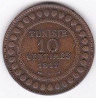 PROTECTORAT FRANCAIS. 10 CENTIMES 1912 A. BRONZE - Tunesië