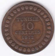 PROTECTORAT FRANCAIS. 10 CENTIMES 1912 A. BRONZE - Tunesien
