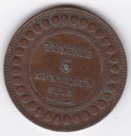 PROTECTORAT FRANCAIS. 5 CENTIMES 1891 A .BRONZE - Tunesië