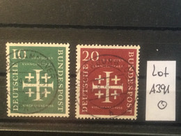 BUNDESREPUBLIK 235/236 KIRCHENTAG  GESTEMPELT VOLLSTEMPEL (USED) A 391 - Sonstige & Ohne Zuordnung