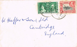 41433. Carta KAMPALA (Kenia Uganda Tanganika) 1937 To England - Ouganda (...-1962)