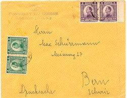 JUGOSLAWIEN 1921 Pra.-Briefdrucksache  Vom "CONSULAT DE SUISSE, ZAGREB (S.H.S.)" - Covers & Documents