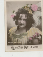 CHROMOS CIGARETTES - PUB Pour CIGARETTES MELIA ALGER - Portrait Artiste 1900 - MAGDE LESSING - Melia