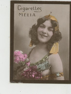 CHROMOS CIGARETTES - PUB Pour CIGARETTES MELIA ALGER - Portrait Artiste 1900 - ISIS - Melia