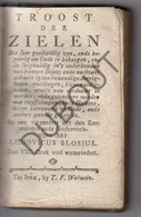 IEPER: Troost Der Zielen - Auteur L. Blosius - 1753 - Druk T.F. Walwein (V397) - Anciens