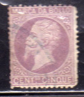 ITALIA REGNO ITALY KINGDOM MARCA DA BOLLO CENT. 5c USATO USED OBLITERE - Fiscali