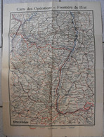 Carte Des Opérations. Frontière De L'est. Ouest-éclair 1939. Guerre 1939-1945. - Oorlog 1939-45