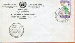Maroc; FDC 1er Jour ; 1960,TP N°396 "conférence économique Pour L'Afrique"Tanger ;Morocco,Marruecos - Maroc (1956-...)