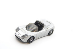 Hot Wheels Mattel Tesla Roadster - Issued 2008, Scale 1/64 - Matchbox (Lesney)