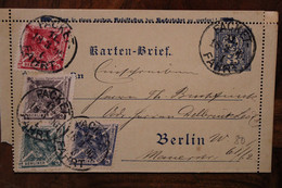 1895 Berliner Gewerbe Ausstellun Packetfahrt Gesellschaft Stadtbriefe Privatpost Briefverkehr Lettre Privée Cover - Correos Privados & Locales