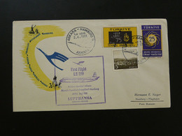 Lettre Premier Vol First Flight Cover Ankara Hamburg Lufthansa 1961 Ref 965 - Lettres & Documents