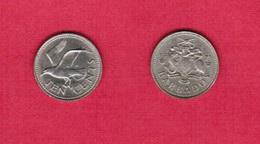 BARBADOS  10 CENTS 1973 (KM # 12) #6356 - Barbades