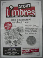 REVUE ATOUT TIMBRE Publicité De Lancement 1996 - Français (àpd. 1941)