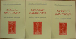 REVUE DOCUMENTS PHILATELIQUES N° 81, 85 Et 86 De 1979-80 - Francés (desde 1941)