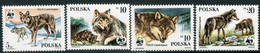 POLAND 1985 WWF: Wolves MNH / **.  Michel 2975-78 - Neufs