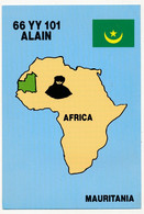 FRANCE - Carte Radio-amateur - AFRICA / MAURITANIE - 66 YY 101 Alain - 1993 - Radio Amatoriale