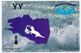 FRANCE - Carte Radio-amateur - FRANCE / PLOEMEUR - 66 YY 101 - Groupe DX Fançais - Radio Amatoriale