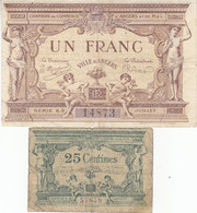Chambre De Commerce ANGERS 2 Billets 1915 1917 Remboursement 31 Décembre 1920 - Handelskammer