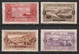 Grand Liban N° 56, 57, 59, 60 ** - Unused Stamps