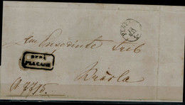 ROMANIA  1875 PREPHILATELY LETTER SENT IN 13/51875 FROM PLOIESTI VF!! - ...-1858 Prephilately