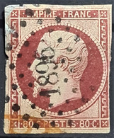 FRANCE 1854 - Canceled - YT 17Al - 80c - 1853-1860 Napoléon III