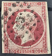 FRANCE 1854 - Canceled - YT 17Aa - 80c - 1853-1860 Napoléon III