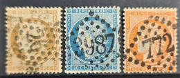 FRANCE 1870 - Canceled - YT 36-38 - 1870 Asedio De Paris