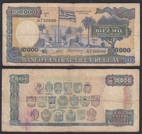 Uruguay - 10000 10.000 Nuevos Pesos (1987) Pick 67b VG (5)  (28933 - Otros – América