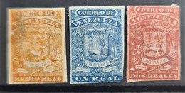 VENEZUELA 1859 - MLH/canceled - Sc# 1-3 - Venezuela