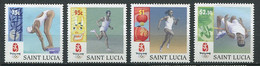 122 SAINTE LUCIE 2008 - Yvert 1253/56 - JO Pekin - Neuf ** (MNH) Sans Trace De Charniere - St.Lucie (1979-...)