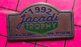 1717 Pin's Pins / Beau Et Rare / THEME : AUTOMOBILES / RALLYE 1992 JACADI TROPHY VAL D'ISERE - Rally