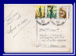 1988 San Marino Saint Marin Ak Carte Postcard Mailed To Italy - Covers & Documents