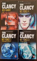 Tom CLANCY Lot 4 Romans Tous Différents. (red Rabbit+net Force) Bel état - Le Livre De Poche