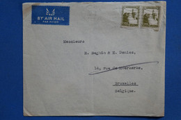 Z10 PALESTINE  BELLE LETTRE   1946  VOYAGEE TEL AVIV A BRUSSELS  ++ AFFRANCH.INTERESSANT - Palestine
