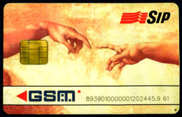 SCHEDA MOBILE CARD GSM SIP CAPPELLA SISTINA CON CHIP 2 - SIM 1 - Usages Spéciaux
