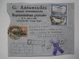 1937 BELGIAN CONGO COVER To GERMANY - Cartas & Documentos