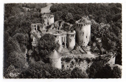 TONQUEDEC--1960--Vue Aérienne--Ruines Du Chateau......timbre.......cachet  Chinon-37..........à Saisir - Tonquédec