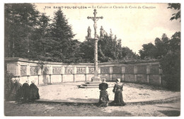 CPA -Carte Postale-France-Saint-Pol-de-Léon-Le Calvaire Et Le Chemin De Croix 1910 VM35909 - Saint-Pol-de-Léon