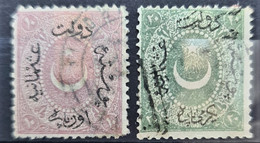 OTTOMAN EMPIRE 1869 - Canceled - Sc# 20, 21 - Used Stamps