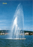 Zürich, Wasserspiel Hafen Enge (7072) - Enge