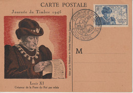 France Carte Maximum 1945 Journée Du Timbre Toulouse 743 - 1940-1949