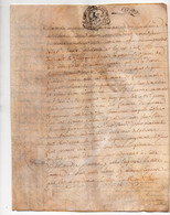 Acte Véritable Parchemin Manuscrit 1750 3 Pages 18ème Siècle Cachet Généralité De Bordeaux 13 Sols 4 Demiers - Manuscripts