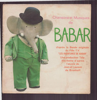 45 T Chansons Et Musiques De Babar - Kinderlieder