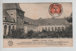 REF4817/ TP 108 S/CP Lobbes Ancienne Abbaye C. Ambulant LIEGE(LUIK)-ERQUELINNES 2 6/3/1913 > Anvers - Ambulants