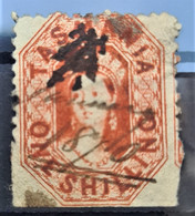 TASMANIA 1864 - Canceled - Sc# 34 - 1sh - Usados