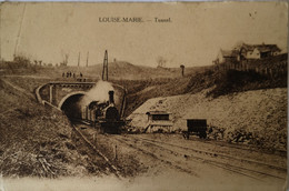 Louise Marie (Gem. Maarkedal - Ronse) Tunnel Met Stoomloc. 1921 Zeldzaam - Otros & Sin Clasificación
