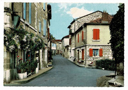 Montpezat De Quercy - Rue Du Vent (bureau De Tabac, Cyclomoteurs, Cycles R Dirat, Pubs Primagaz, Castrol, Solexine) - Montpezat De Quercy